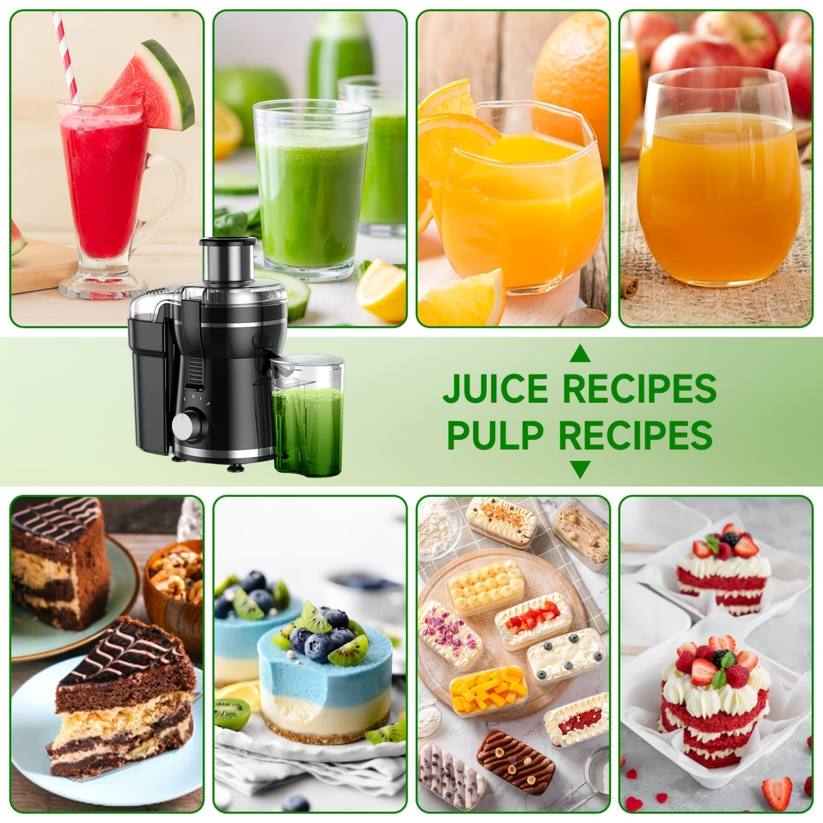 500W Centrifugal Juicer - 3 Speed, Wide Mouth