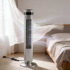 Bladeless Tower Fan - 5 Speeds, 64° Oscillating, Remote & Timer