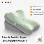 Adjustable Bed Wedge Pillow Memory Foam Backrest Reading Support Cushion
