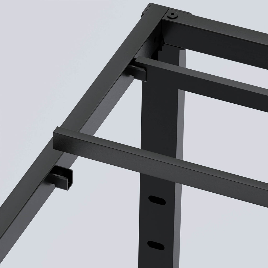 Heavy Duty Metal Bed Frame Platform Mattress Foundation No Box Spring Black
