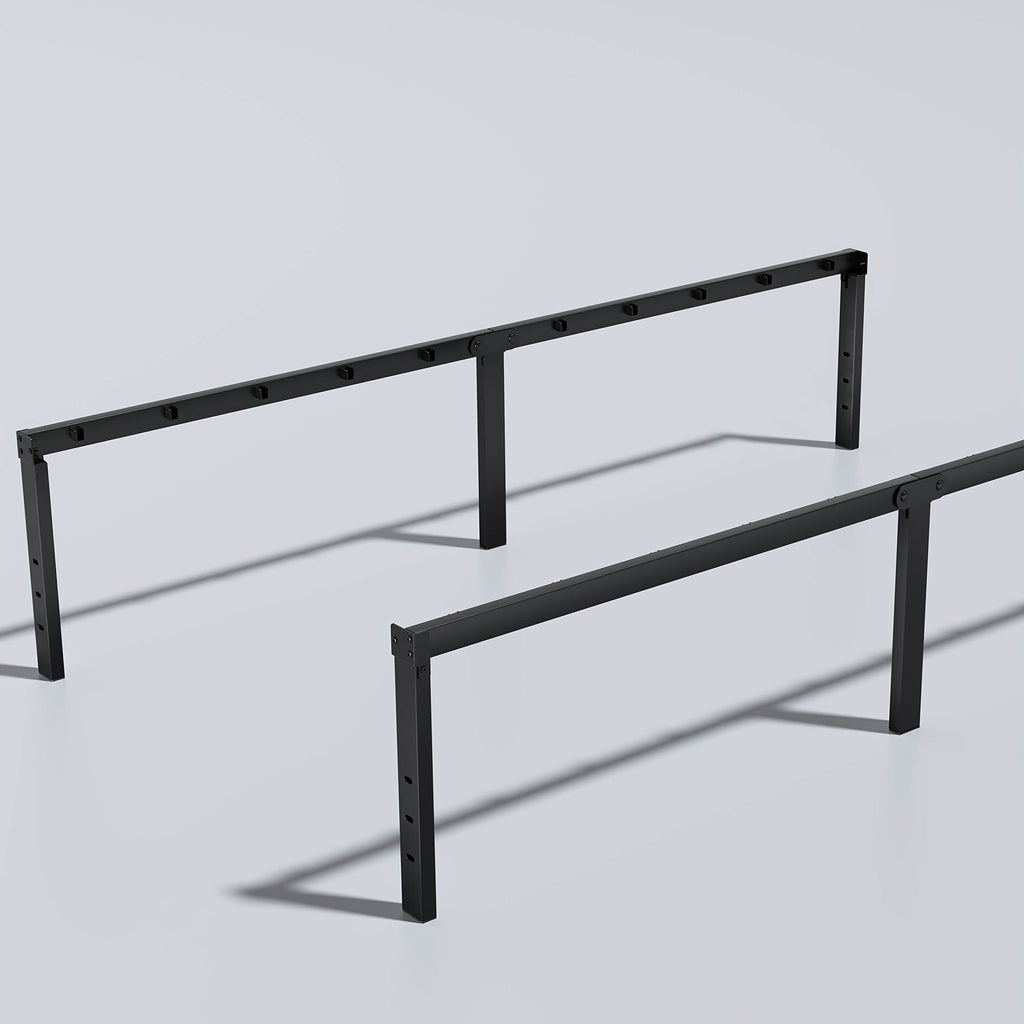 Heavy Duty Metal Bed Frame Platform Mattress Foundation No Box Spring Black