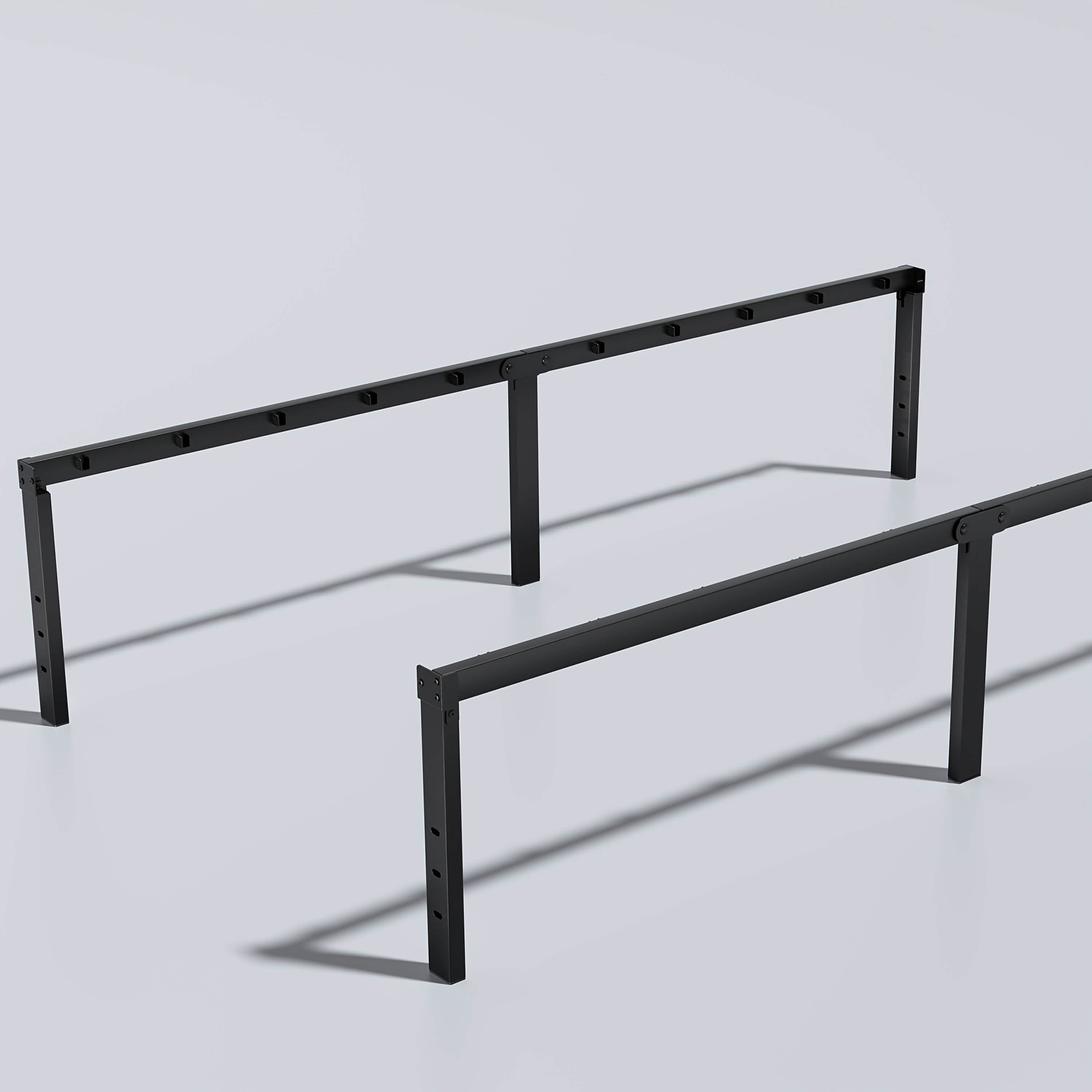 Heavy Duty Metal Bed Frame Platform Mattress Foundation No Box Spring Black