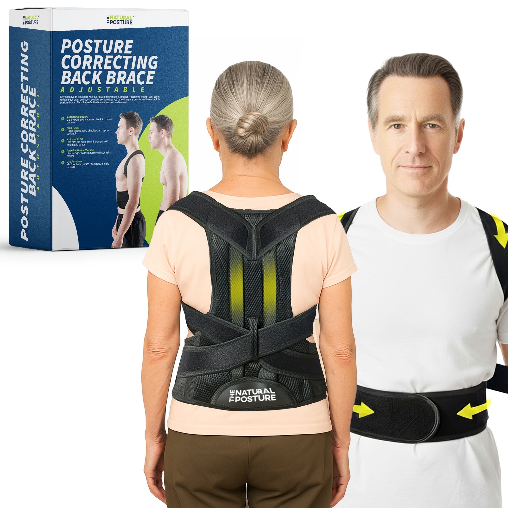 Complete Back Care Support Brace for Posture Correction