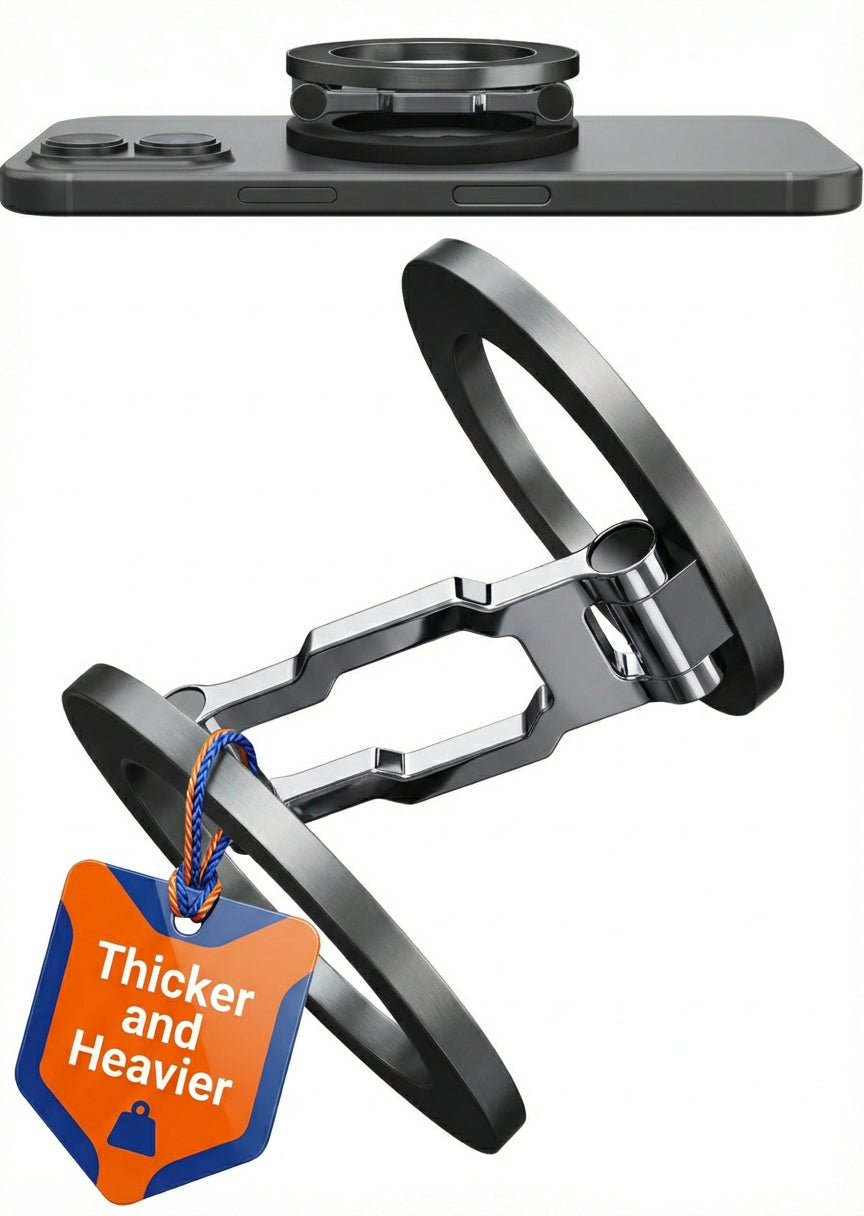 Thick Dual Magnetic Phone Grip & Desk Stand for MagSafe & Android | BLAUBECK