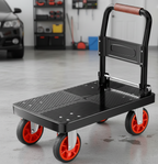 Heavy Duty Folding Platform Cart-350/660/680/820 lb-Flatbed Hand Truck with Strap