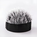 Men's Wig Hat Hairpiece Novelty Costume Hair Cap