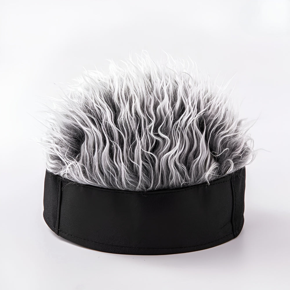 Men's Wig Hat Hairpiece Novelty Costume Hair Cap