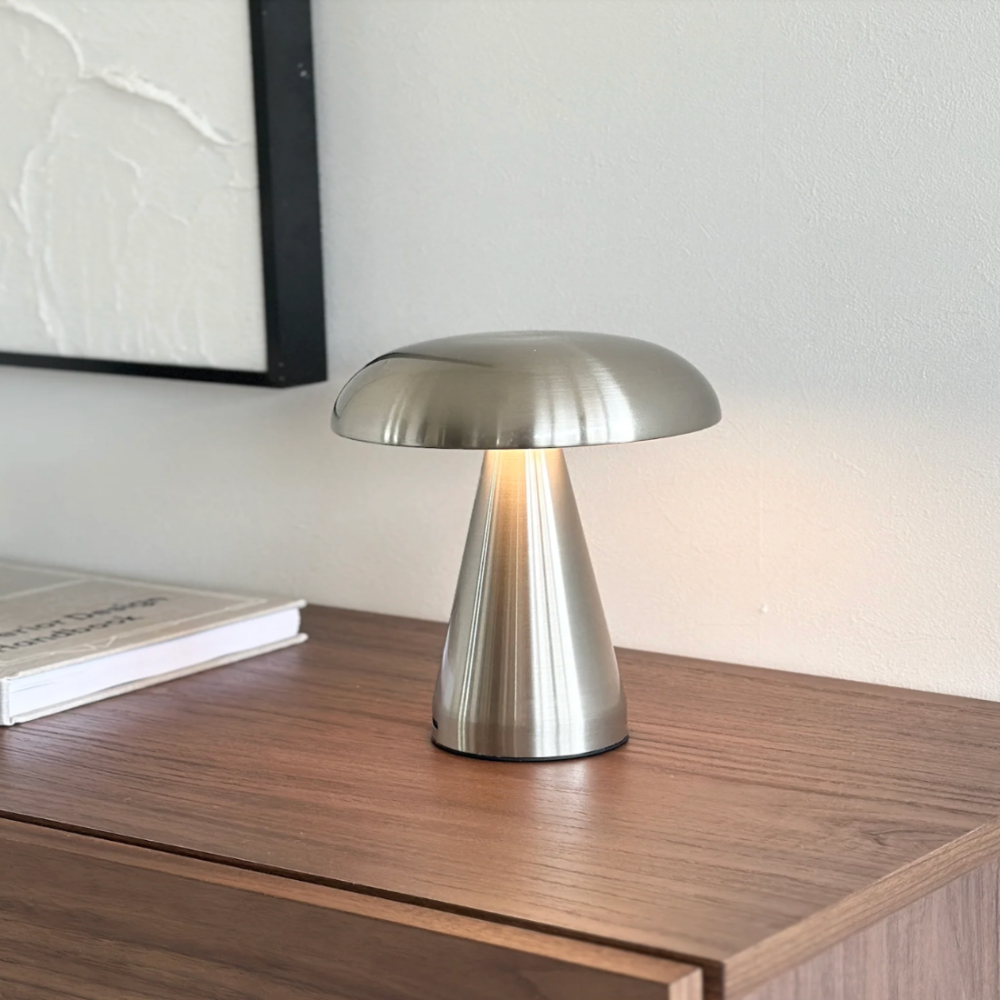 Modern Cordless Mushroom Table Lamp
