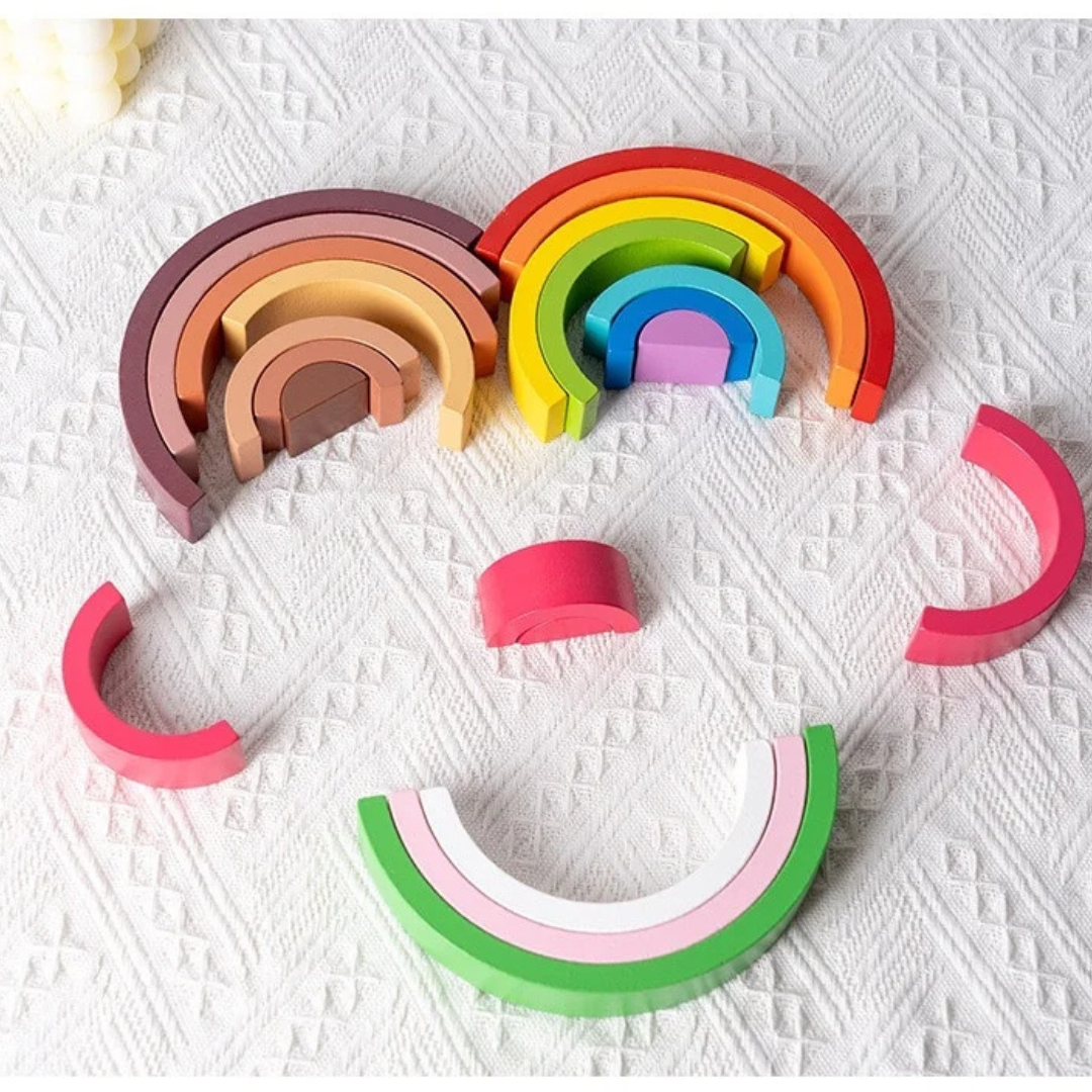 Montessori Rainbow Stacking Toy