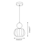 Yedra Pendant Lamp | Organic Round Acrylic Design