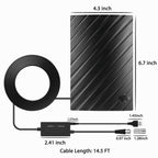 Long Range Indoor HDTV 4k Digital Antenna 600