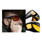 Night Driving Glasses Anti Glare Yellow Lens Protective Eyewear