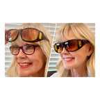Night Driving Glasses Anti Glare Yellow Lens Protective Eyewear