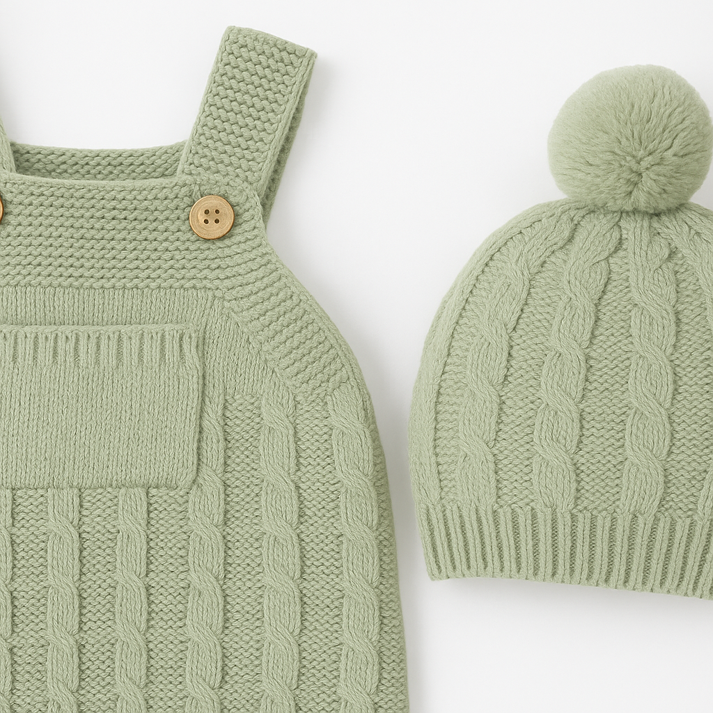 Nilo Soft Knit Baby Overall Set