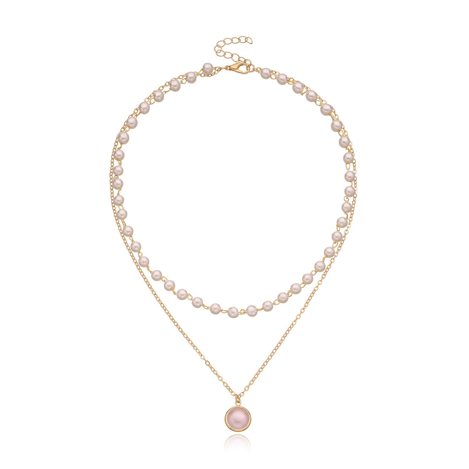 Chain Pearl Choker Necklace