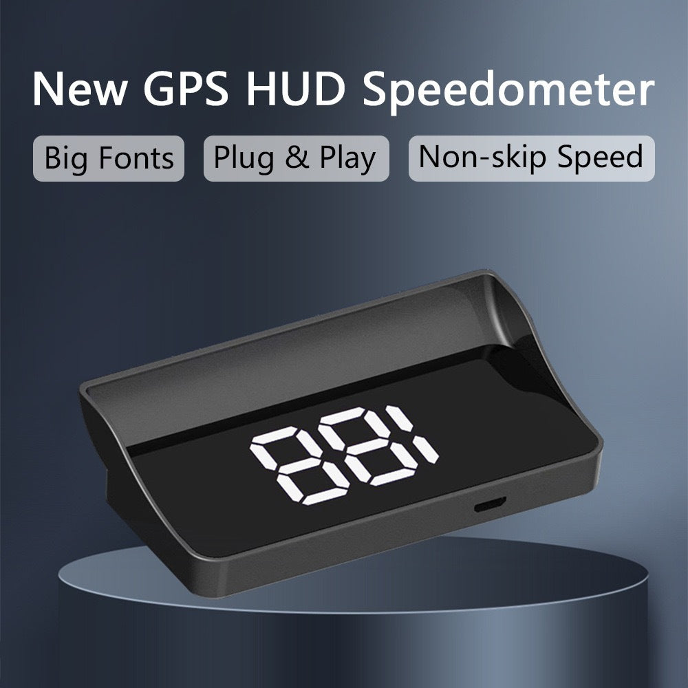 Head-Up Display Car GPS Digital Speedometer – HUD for Cars, Trucks & Motorcycles