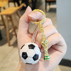 2026 USA - CANADA - MEXICO Soccer Ball Keychain, Pu Football Trophy Pendant Bag Charm Exquisite Souvenir for Fans Gifts Party Favors