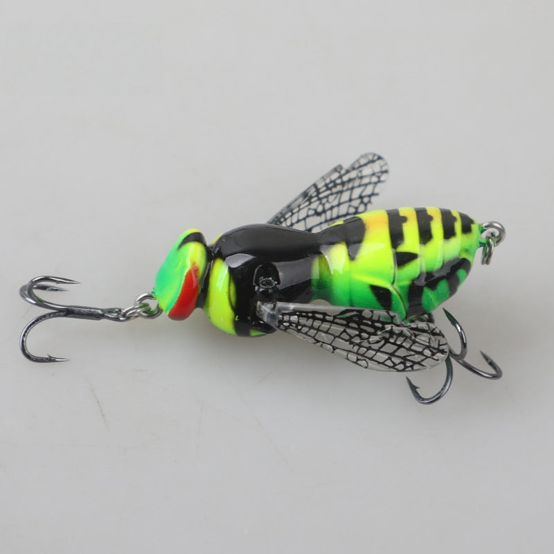Bionic Wasp Topwater Lure That Triggers Explosive Strikes
