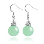 Natural Jadeite Bead Earrings