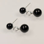 Multicolor Natural Agate Raw Stone Earrings