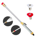 Jet Nozzle Power Washer for Garden Hose, Includes 2 High-Pressure Nozzles and Quick Connectors | Hydro Jet High Pressure Washer Tools for Car Wash, Patio, Driveway & Outdoor Cleaning