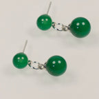 Multicolor Natural Agate Raw Stone Earrings