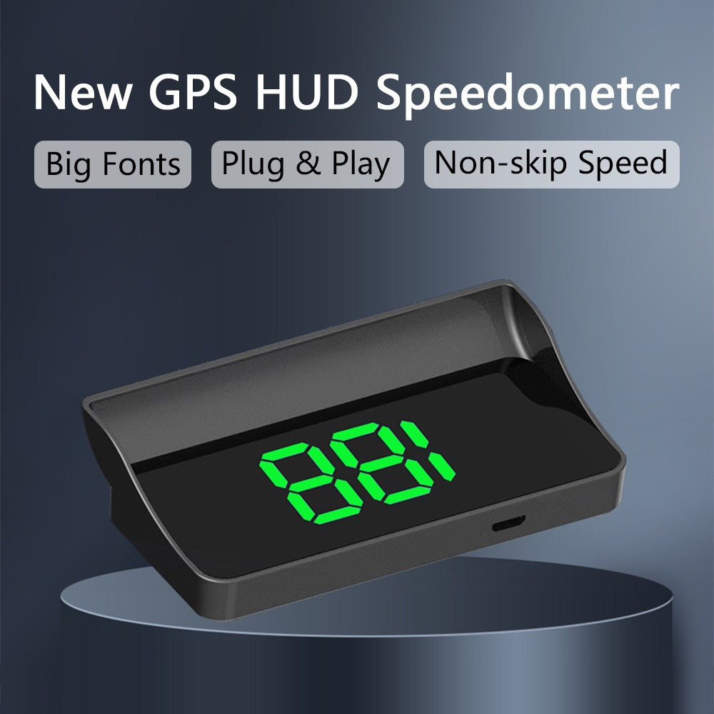 Head-Up Display Car GPS Digital Speedometer – HUD for Cars, Trucks & Motorcycles