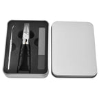 Black Anti-Slip Grip Gear Lock Nail Clipper with Ultra-Sharp Tips for Precise Access to Nail Grooves