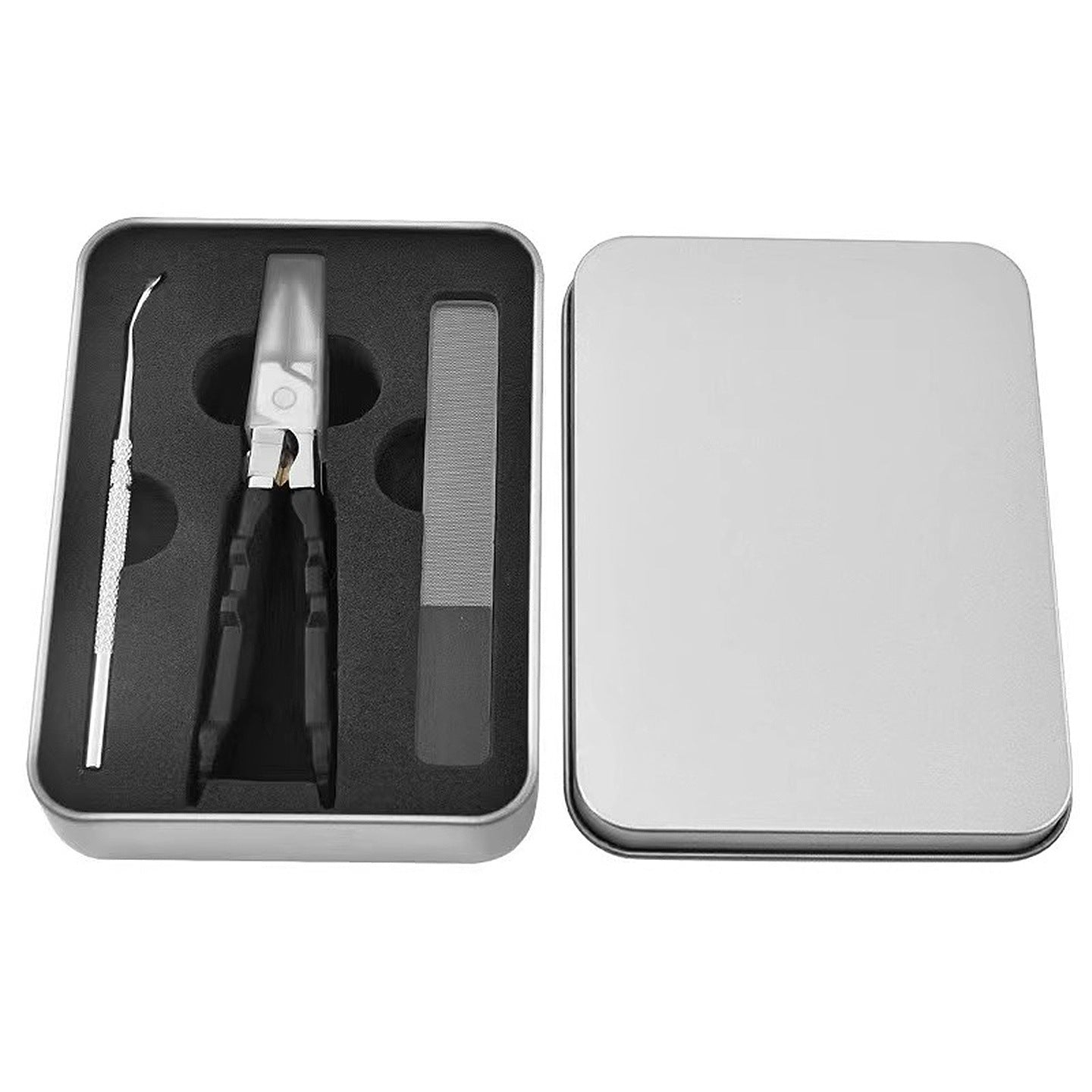 Black Anti-Slip Grip Gear Lock Nail Clipper with Ultra-Sharp Tips for Precise Access to Nail Grooves
