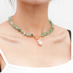 Retro Bohemia Sweater Chain Black Turquoise Cross Pendants Necklace