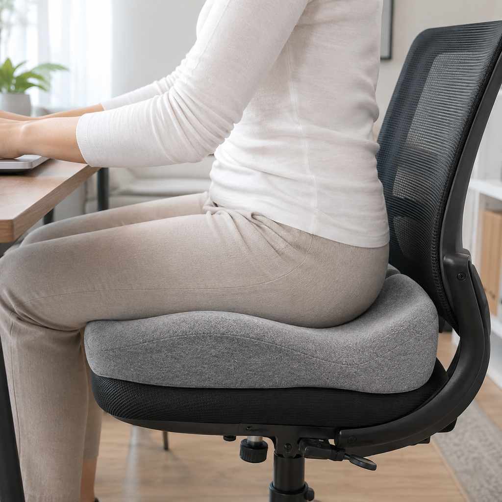 Orthopedic Seat Cushion Memory Foam Ergonomic Design
