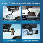 360° Rotating Multifunctional Car Mirror Phone Holder