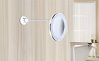 10X LED mirror on suction cup