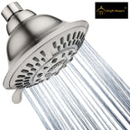 High Pressure 5-Spray Fixed Shower Head, Angle Adjustable