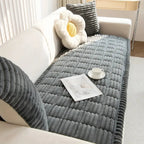 Pleated Edge Textured Sofa Cover