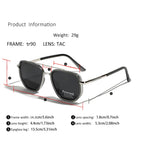 Polarized Sunglasses Retro Square UV Protection Wristbands
