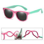 Polarized Sunglasses UV Protection Kids Flexible Wraparound