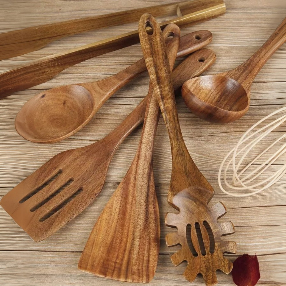 Wooden Kitchen Utensil Set