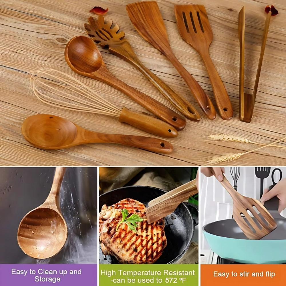 Wooden Kitchen Utensil Set