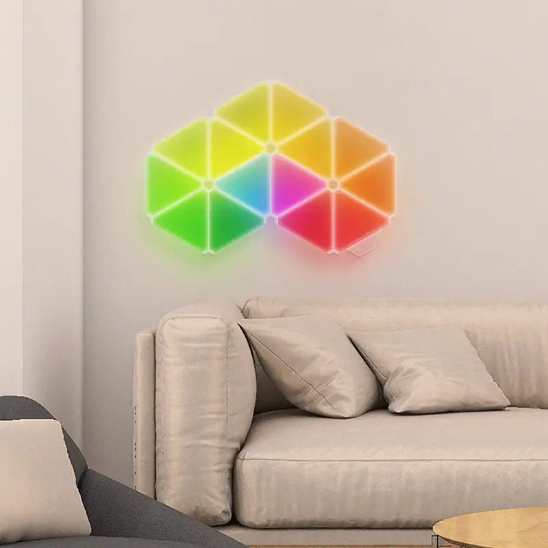 6-Panel RGB Triangle Light Kit