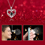 Rose Gift Box Preserved Eternal Flower LED Light Love Necklace