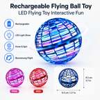 Rechargeable Flying Ball Toy LED Interactive Fun
