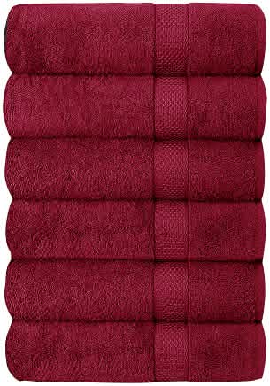 6-Piece Hotel & Spa 100% Cotton Bath Towel Set