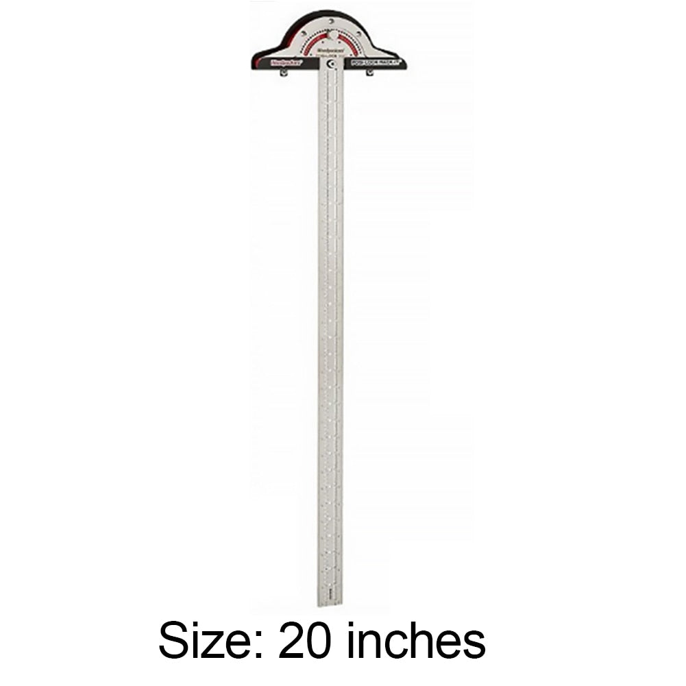 T-Type Woodworkers Edge Rule Protractor