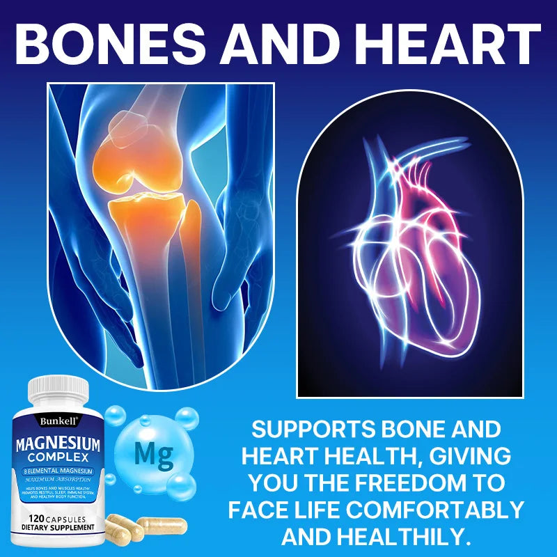 Bunkell Magnesium Complex 8 Essential Magnesium Supplement