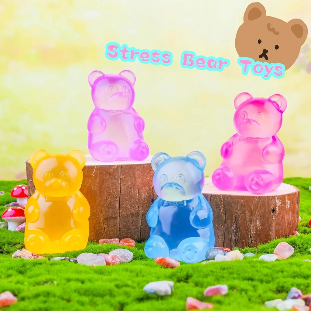Gummy Bear Squishy Stress Ball | Sugar Filled Ultra Soft Decompression Toy