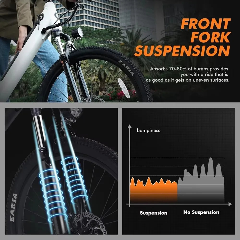 Electric Bike - Water Resistant, 7-Speed