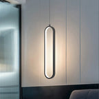 Modern Minimalist LED Pendant Light | Gold & Black Hanging Lamp for Bedroom, Dining & Living Spaces