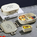 FreshMate | Portable Bento Lunch Box | Leak-Proof with 3 Compartments