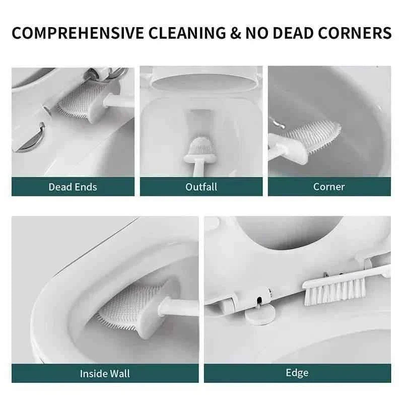 Wall Hanging Toilet Brush With Holder